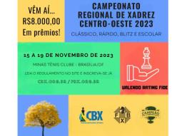Confederação Brasileira de Xadrez - CBX - Campeonato Brasileiro Escolar 2022  O tradicional Campeonato Brasileiro de Xadrez Escolar será realizado em  Poços de Caldas/MG nos dias 16 a 18 de setembro de